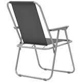 Folding Camping Chairs 2 pcs 52x59x80 cm Grey - Close-Up Angle