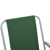 Folding Camping Chairs 2 pcs 52x59x80 cm Green