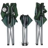 Camping Table and Chair Set 3 Pieces Green - Front View