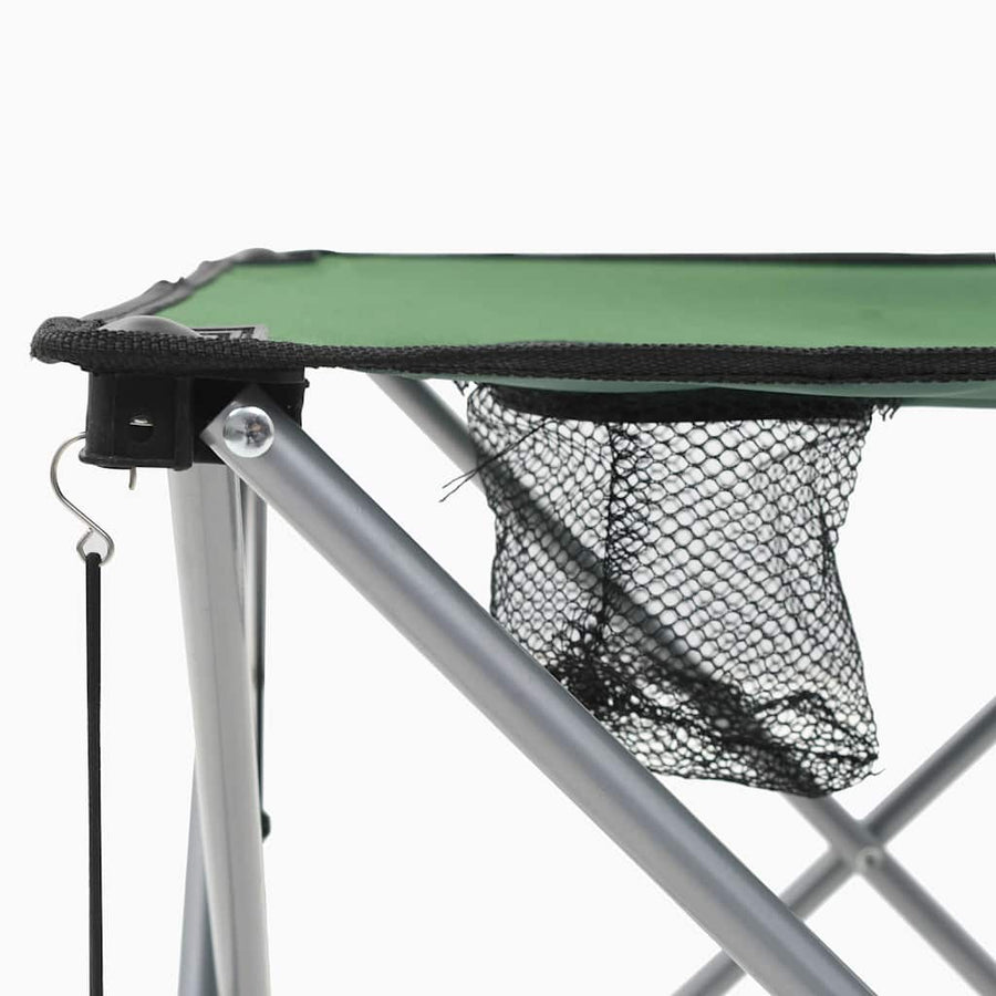 Camping Table and Chair Set 3 Pieces Green
