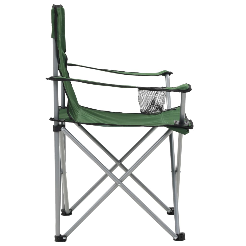 Camping Table and Chair Set 3 Pieces Green