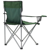 Camping Table and Chair Set 3 Pieces Green - Close-Up Angle
