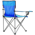 Camping Table and Chair Set 3 Pieces Blue