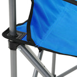 Camping Table and Chair Set 3 Pieces Blue - Close-Up Angle