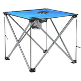 Camping Table and Chair Set 3 Pieces Blue