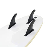 Surfboard 170 cm Blue and Cream - Close-Up Angle
