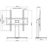 TV Bracket with Base Iron Black 23"-55"