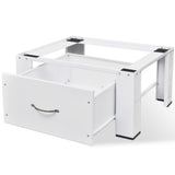 Pedestal for Washing Machine White with Drawer - Side View