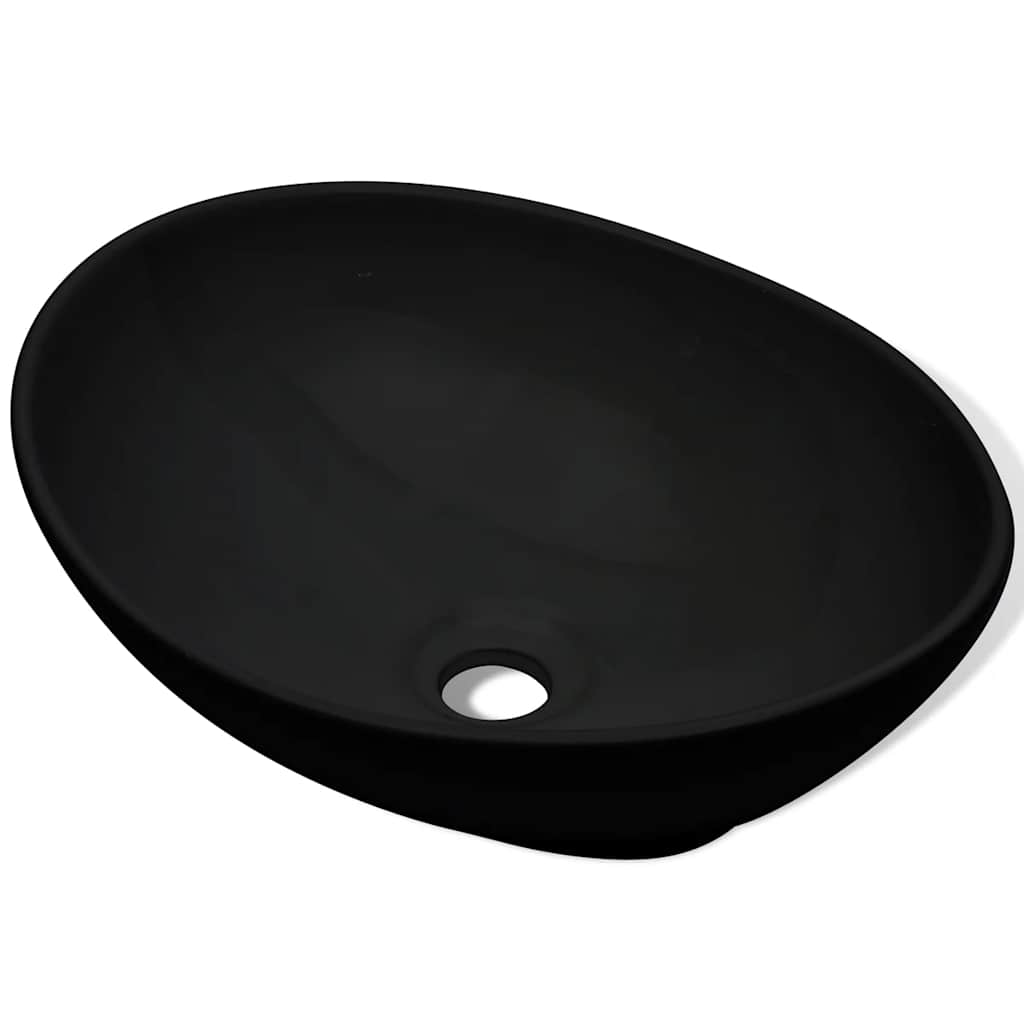 Ceramic Basin 40x33 cm Black