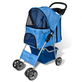 Dog Stroller 15 kg Blue - Front View