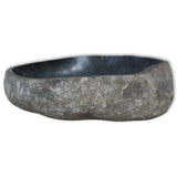 Wash Basin River Stone - Side View