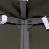 2-Tier Gazebo Top Cover 310 g/m² 4x3 m Taupe