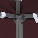 2-Tier Gazebo Top Cover 310 g/m² 4x3 m Bordeaux - Top-Down View