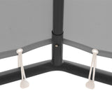 Gazebo 4x4 m Anthracite - Top-Down View