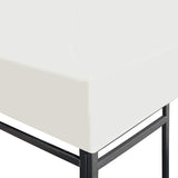 Gazebo Top Cover 310 g/m² 3x3 m Cream White - Side View