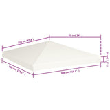 Gazebo Top Cover 310 g/m² 3x3 m Cream White