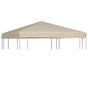 Gazebo Top Cover 310 g/m² 3x3 m Beige