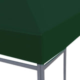 Gazebo Top Cover 310 g/m² 3x3 m Green - Side View