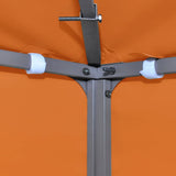 Gazebo Top Cover 310 g/m² 3x3 m Orange - Top-Down View