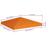 Gazebo Top Cover 310 g/m² 3x3 m Orange