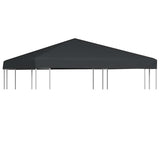 Gazebo Top Cover 310 g/m² 3x3 m Grey