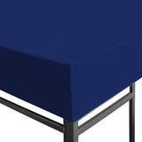 Gazebo Top Cover 310 g/m² 3x3 m Blue - Side View