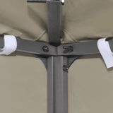Gazebo Top Cover 310 g/m² 4x3 m Beige - Top-Down View