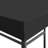 Gazebo Top Cover 310 g/m² 4x3 m Grey - Side View
