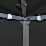 Gazebo Top Cover 310 g/m² 4x3 m Grey - Top-Down View