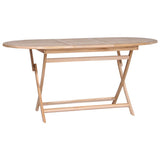 Folding Garden Table 160x80x75 cm Solid Teak Wood