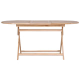 Folding Garden Table 160x80x75 cm Solid Teak Wood