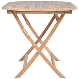 Folding Garden Table 160x80x75 cm Solid Teak Wood