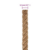 Rope 100% Jute 12 mm 250 m - Rear View