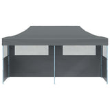 Folding Pop-up Partytent with Sidewalls 3x6 m Anthracite - 45-Degree Angle
