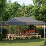 Folding Pop-up Partytent 3x6 m Anthracite - Side View