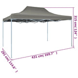Foldable Tent Pop-Up 3x4.5 m Anthracite - Extra Image