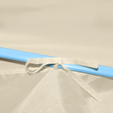 Folding Pop-up Party Tent with 5 Sidewalls 3x9 m Cream