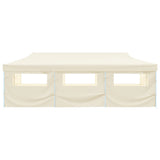 Folding Pop-up Party Tent with 8 Sidewalls 870x291x315 cm Cream