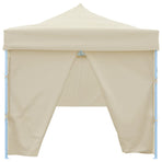 Folding Pop-up Party Tent with 8 Sidewalls 870x291x315 cm Cream