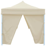 Folding Pop-up Party Tent with 8 Sidewalls 870x291x315 cm Cream
