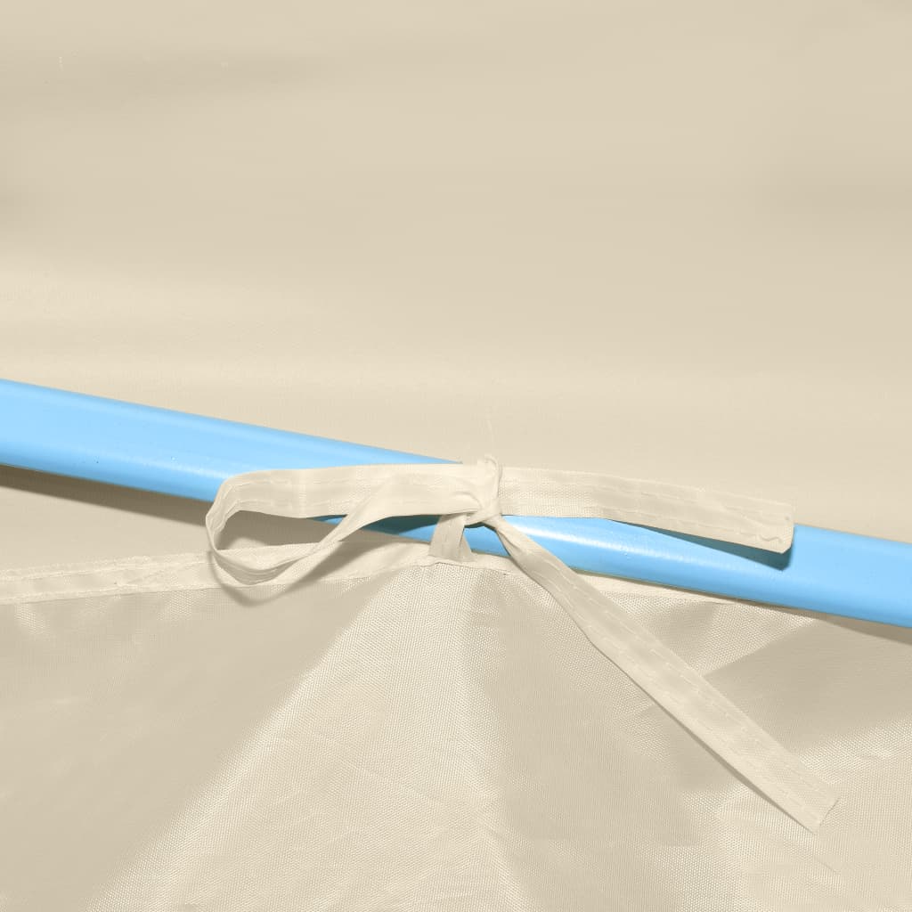 Folding Pop-up Party Tent with 8 Sidewalls 870x291x315 cm Cream