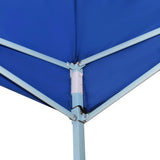 Folding Pop-up Party Tent 3x9 m Blue - Top-Down View