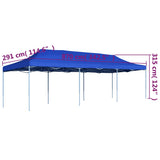 Folding Pop-up Party Tent 3x9 m Blue - Extra Image