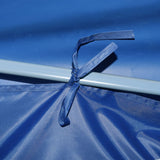 Folding Pop-up Party Tent with 5 Sidewalls 3x9 m Blue