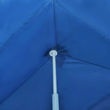 Folding Pop-up Party Tent with 5 Sidewalls 3x9 m Blue