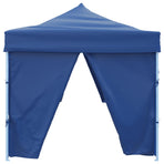 Folding Pop-up Party Tent with 8 Sidewalls 870x291x315 cm Blue
