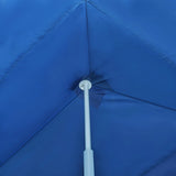 Folding Pop-up Party Tent with 8 Sidewalls 870x291x315 cm Blue - Low Angle