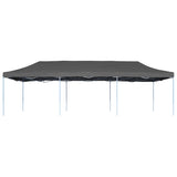 Folding Pop-up Party Tent 3x9 m Anthracite - Side View
