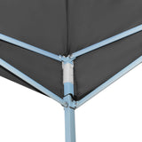 Folding Pop-up Party Tent 3x9 m Anthracite - Top-Down View