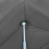 Folding Pop-up Party Tent with 5 Sidewalls 870x291x315 cm Anthracite - Rear View
